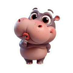 呆呆河馬的萬用日常問候語