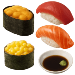 文字なし！ごちそうスタンプ5・お寿司