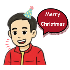 Shy Boy with red coat