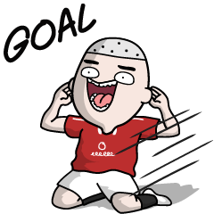 แบ๊ว ฟุตบอล ชุดแดง