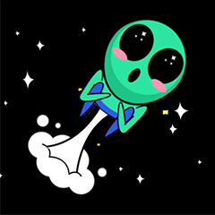 Bobby the Ayylien (Cute Alien Stickers)