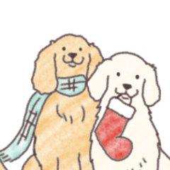 Xmas Dogs Sticker