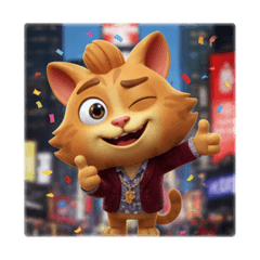 Cool & Cheeky Cat Daily Life Stickers