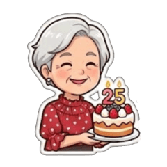 銀髮生活必備：全方位的萬用奶奶貼圖包-2