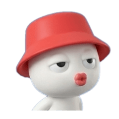 我是紅帽小白-無文字版-情緒表情包01