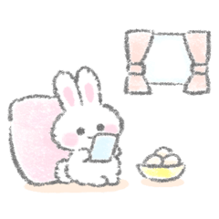 The white bunny stickers 3