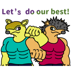 Armadillo&Hedgehog[English, Daily Life]