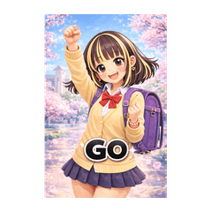 GO! Cute Cheer Girl Stickers - Stiker LINE | LINE STORE