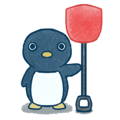 Pen-chan Snow Damage Sticker