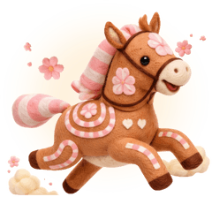 馬年到！羊毛氈好運小馬報到