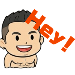 Muscle Guy Stickers01