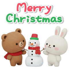 小熊熊＆小兔兔 - 歡喜聖誕迎接新的一年