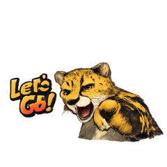 Cool Cheetah Daily Stickers