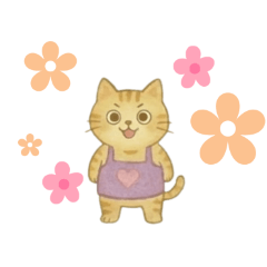 Apron Cat  Orange Tabby