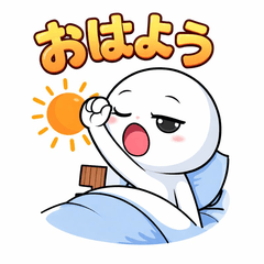 Cute Round Character Daily Stickers