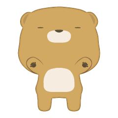 あるくまさんのスタンプ。その１。