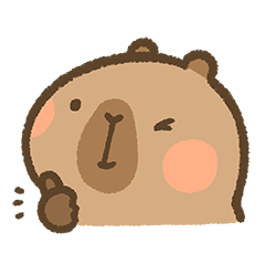 Capybara daily conversation stickers