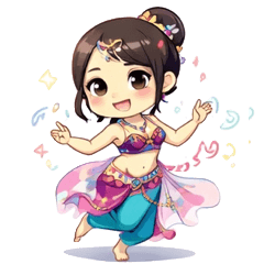 Belly Dance Stickers for Dancers