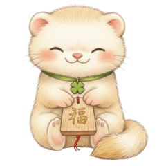 (療癒系列6) 慢慢福貂・把好運留給你