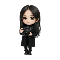 可愛長髮攝影師