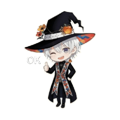 Cute Chibi Wizard Stickers