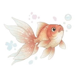 Goldfish adorned with jewels