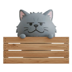 Siberian Cat figure Sticker