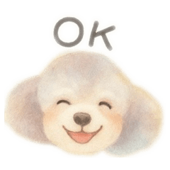 silver toypoodle stamp