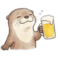 A river otter who likes alcohol.