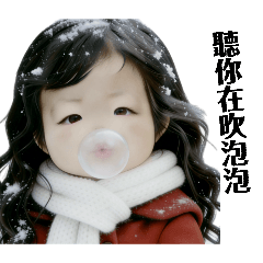 冬季雪地_萌萌思