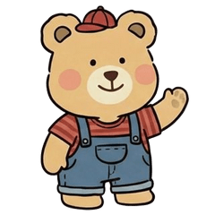 Bouncy Super Cute Boy Bear (ANM)