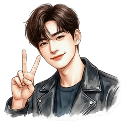 元気な黒ずくめのイケメン (ANM)