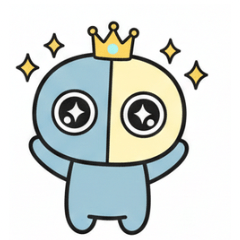 Blue & Yellow Crownie: Gentle Emotions