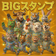 Stickers of the 12 zodiac animals