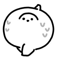 毛茸茸的松雞動漫貼紙