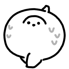 Fluffy Grouse Anime Sticker