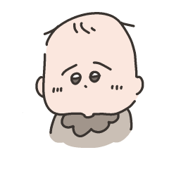 Baby with dropping eyebrows