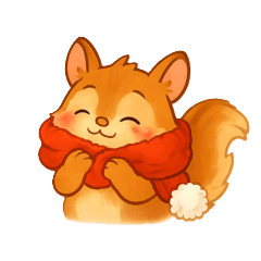 Gentle Winter Care Squirrel