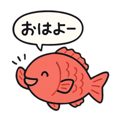 Lucky Red Snapper Stickers