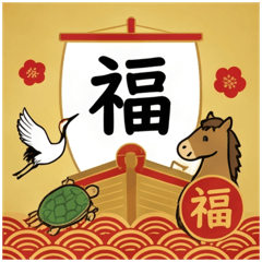 Lucky Horse, Crane, Turtle New Year 2026