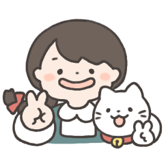 Braid girl and cat 3