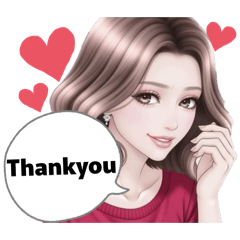 不老美丽成熟女性贴纸 英文版1