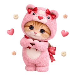 Greetings of small cats -winter set 7