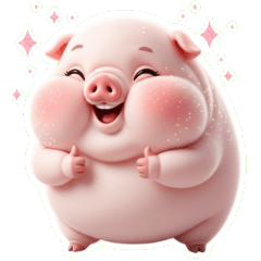 收到耍廢粉紅豬OK啦