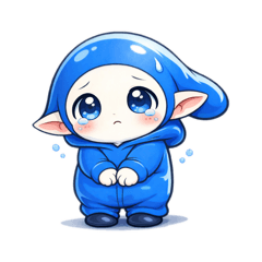 藍藍精靈的日常情緒