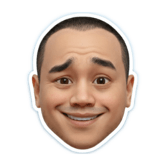 寸頭大叔誇張的表情