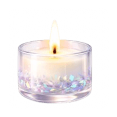 Light Glass Candle Stamp (Light Color)