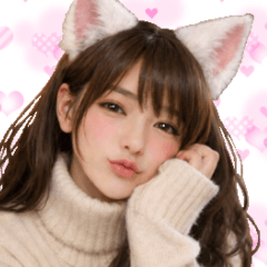 Lovely girls stickers for daily use