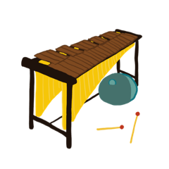 マリンバだいすき あおぐまくん2 日常 Line スタンプ Line Store