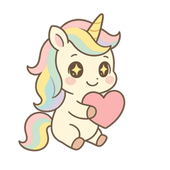 可愛いユニコーンの日常スタンプ2